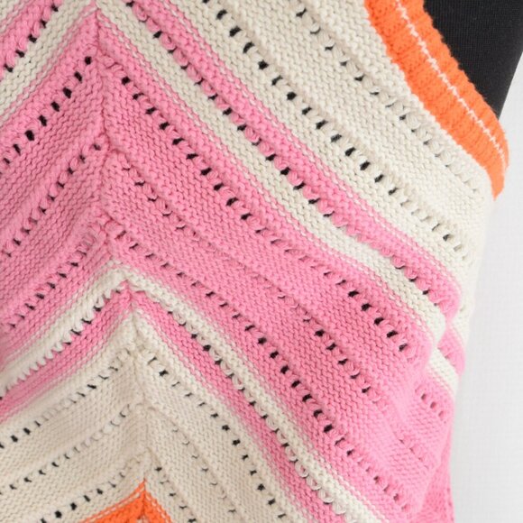 NWOT Cotton Knit Sleeveless Colour-Block Top Sz S - Picture 6 of 7